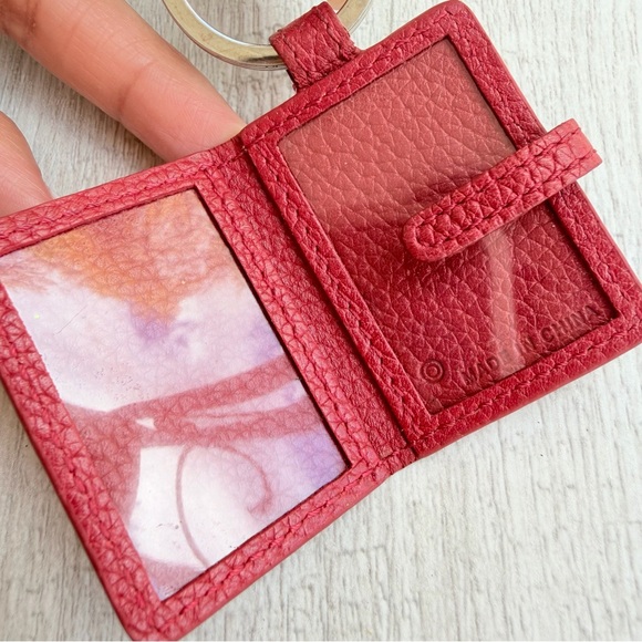 Coach Photo Frame Red Pebbled
Leather Keychain - Picture 3 of 6